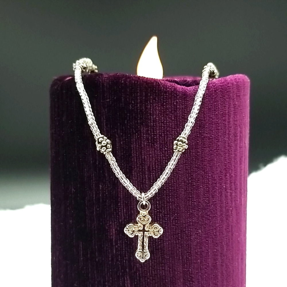 Beaded Cross Necklace